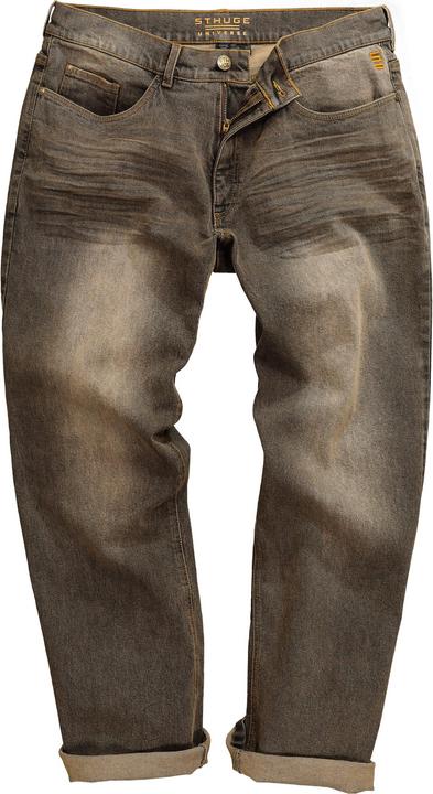 Actual product image Sthuge Jeans, Brown Denim, 5-Pocket, Baggy Fit, bis 72 (56)