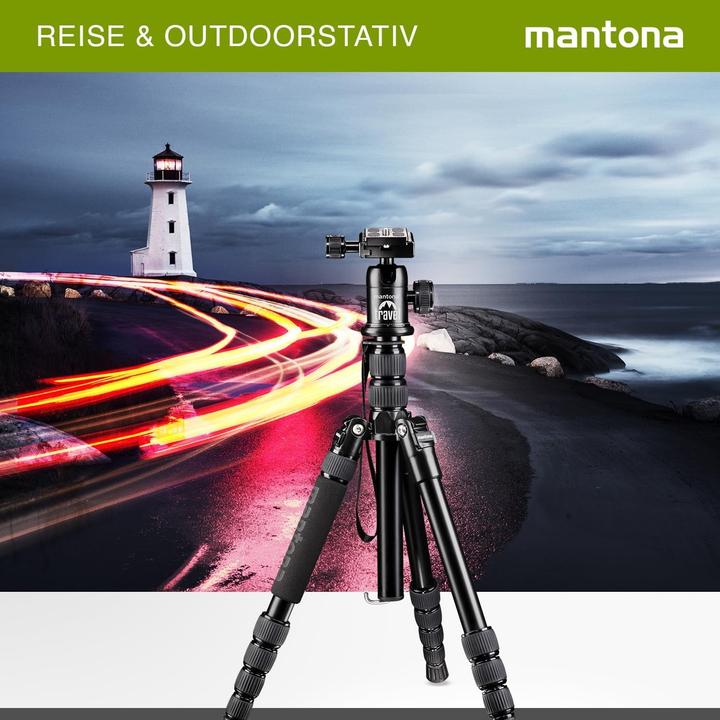 Image du produit mantona DSLM Travel noir Trépied de voyage (Métal)