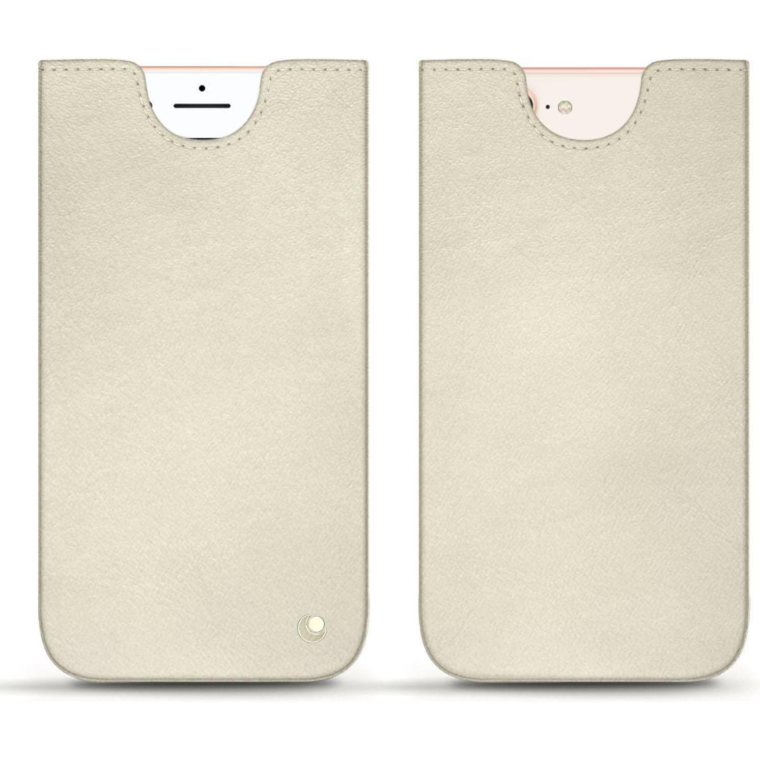 Thumbnail - Noreve Lederschutzhülle (Apple iPhone 8 Plus), Smartphone Hülle, Weiss