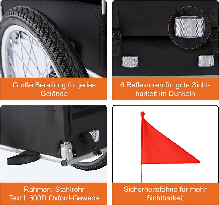 Actual product image Relaxdays Bicycle trailer - cargo