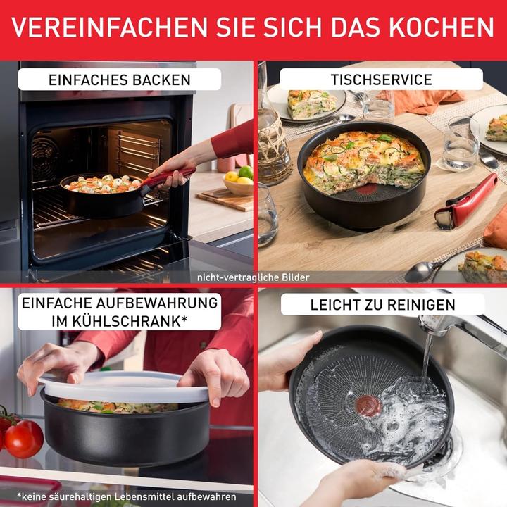 Image du produit Tefal L1599402 (22 cm, Ensemble de casseroles et de poêles de cuisson, Aluminium)