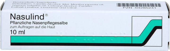 Immagine prodotto Steierl Nasulind Unguento per la cura del naso alle erbe, 10 ml Unguento (1 Pezzo/i)
