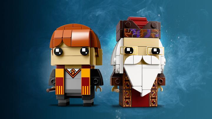 Produktbild LEGO Brick Headz Ron Weasley und Albus Dumbledore 41621 (41621, LEGO Brickheadz)