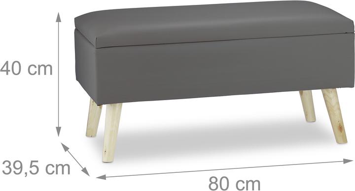 Actual product image Relaxdays Storage Bench (80 cm)