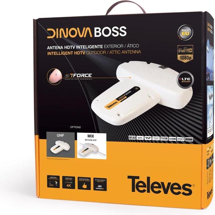 Actual product image Televes Dinovarvutf2 (27 dB, DVB-T / -T2)