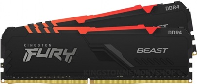 Productafbeelding Kingston Woede Beest (2 x 8GB, 3200 MHz, DDR4 RAM, DIMM 288 pin)