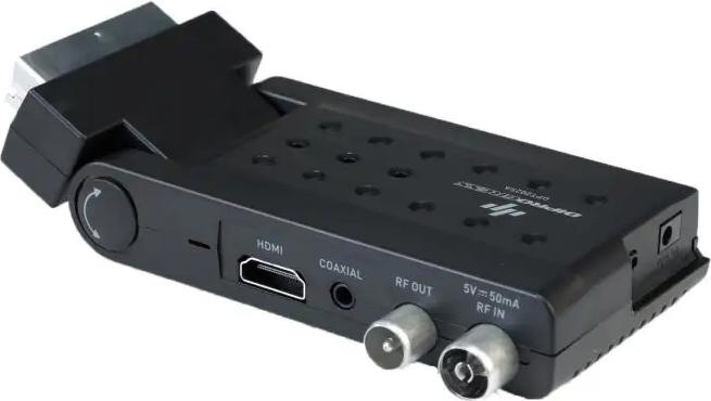 Actual product image Diprogress DPT 202SB Decoder Scart Stick DVBT2 HEVC MAIN 10 RCU (DVB-T2)