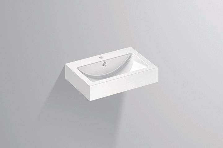 Image du produit Alape Lavabo WT.PR585H, rectangulaire L : 585mm H : 143mm P : 405mm, 4201000000, blanc (405 mm, 585 mm)