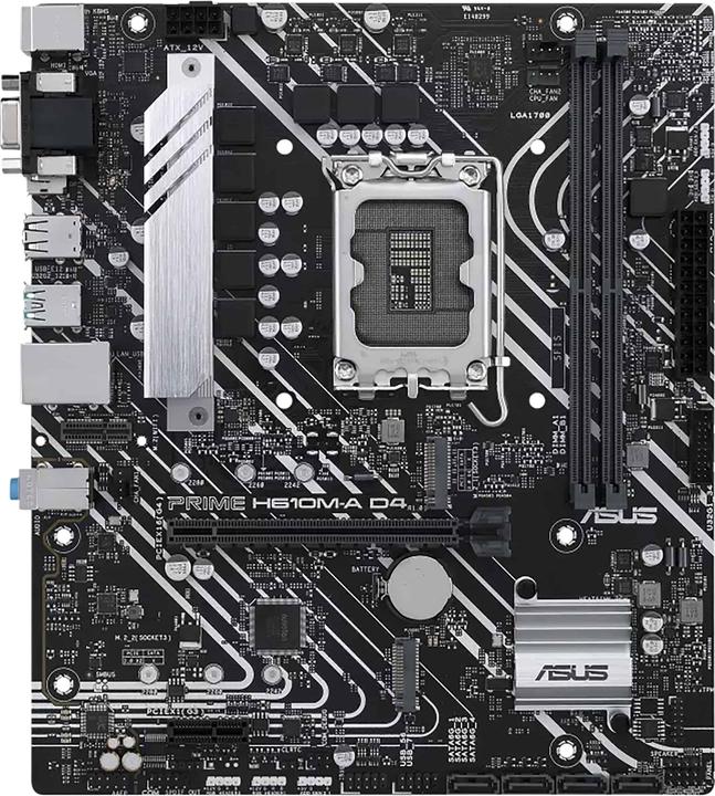 Produktbild ASUS PRIME H610M-A D4-CSM (LGA 1700, Intel H610M, mATX)