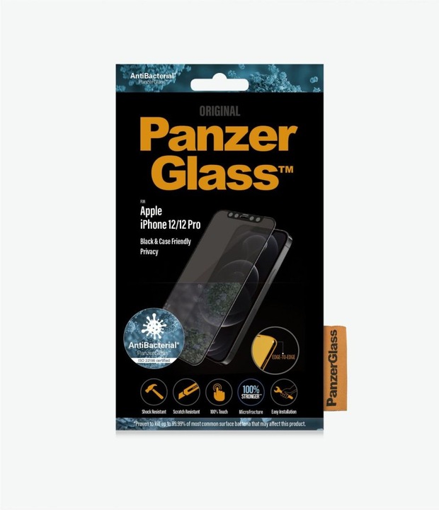 Actual product image PanzerGlass Case Friendly Privacy (1 Piece, Apple iPhone 12, Realme 12 Pro+)