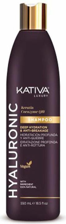Actual product image Kativa Hyaluronic Keratin y Coenzyme Q10 Shampoo 550ml (550 ml, Liquid shampoo)