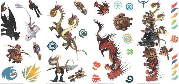 Roommates Dreamworks Dragons Peel And Stick Wall Decals