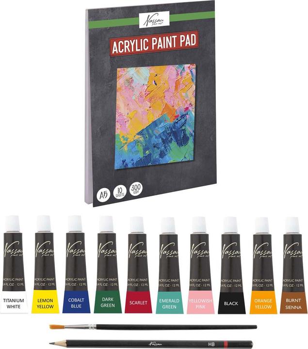 Grafix Acrylic paint box, 13 pcs.