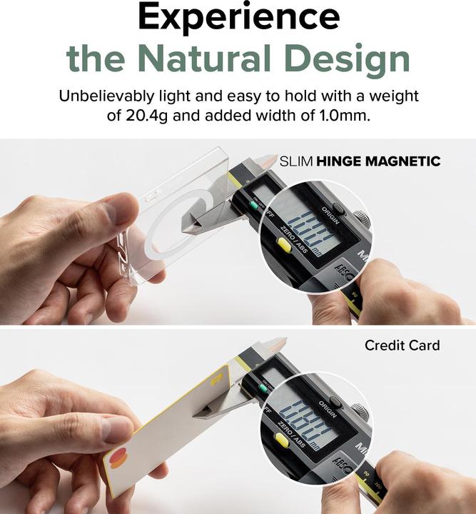 Actual product image Ringke Case for Galaxy Z Flip 5 SLIM HINGE MAGNETIC CLEAR (Samsung Galaxy Z Flip5)