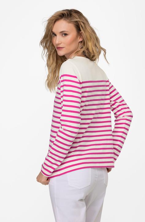 Produktbild Laurasøn T-Shirt, Ringel, Fisch Motiv, Rundhals, Langarm (XL)