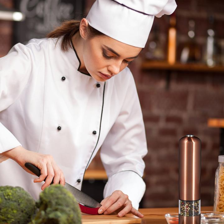 Image du produit Relaxdays Moulin à poivre électrique (Poivre, Piment, Sel marin)