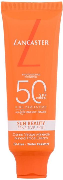 Actual product image Lancaster Sun Beauty Mineral Face Crème Sun Protection Factor 50 (Sun cream face, SPF 50, 50 ml, 50 g)