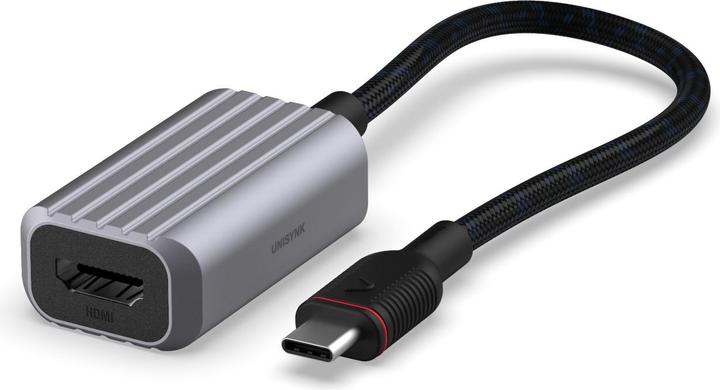 Actual product image Unisynk USB-C to HDMI 4K Adapter Black (HDMI, 15 cm)