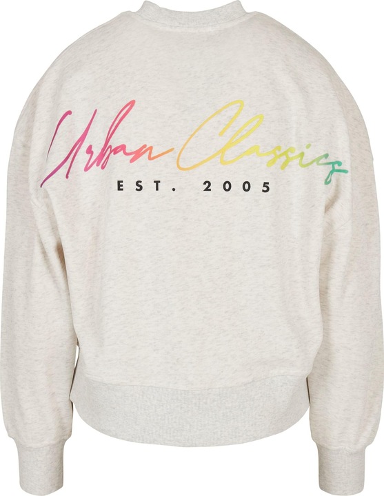 Actual product image Urban Classics Ladies Oversized Rainbow Crewneck - 17064 (S)