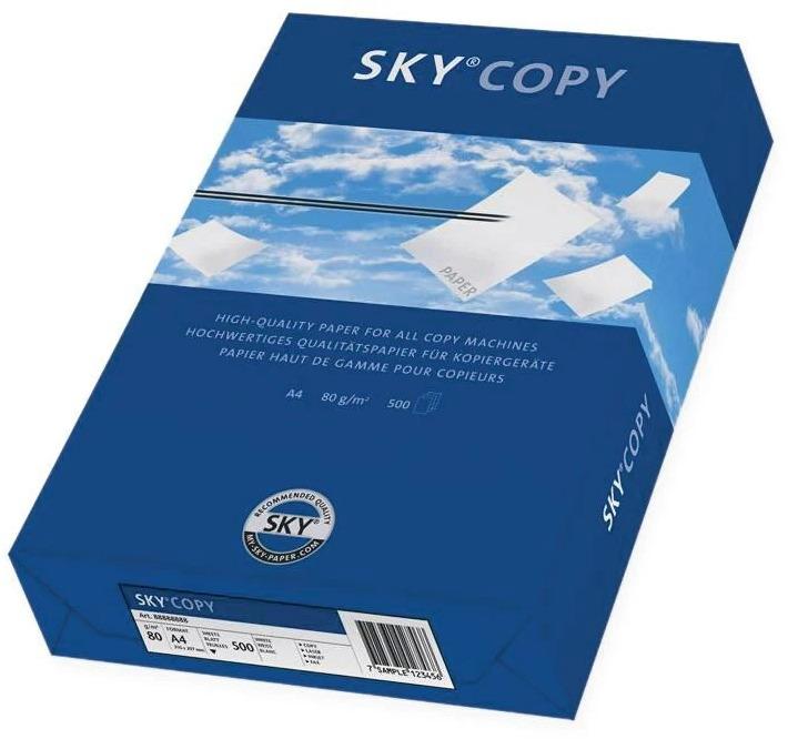 SKY Kopierpapier A4, Weiss, 80 g/m², 500 Blatt, Geeignet