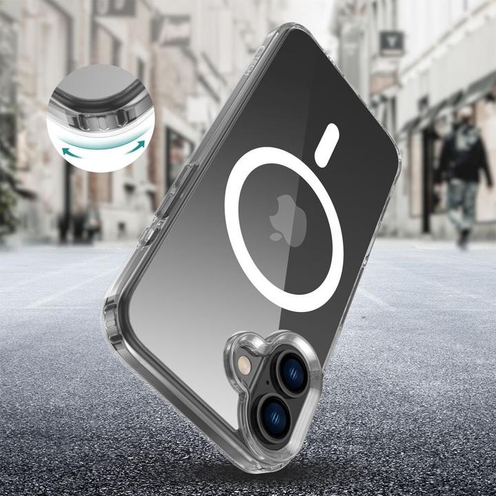 Actual product image Tech-Protect Flexair Hybrid Magsafe Iphone 16 Plus Clear (Apple iPhone 16 Plus)