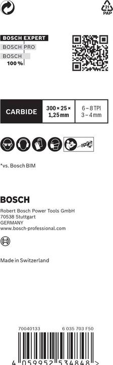 Produktbild Bosch Professional Zubehör EXPERT ‘Multi Material’ S 1256 XHM Säbelsägeblatt, 1 Stück