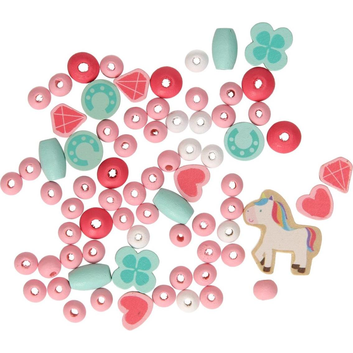 Thumbnail - Holzperlen-Set Einhorn