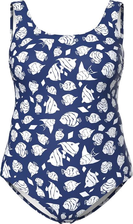 Produktbild Ulla Popken Badeanzug, Fische, ohne Softcups, Rundhals (50, 52)