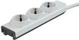 Produktbild Allocacoc Power strip, 3 sockets, 1m, white/grey PDU MODULAR TYPE F 1M WHITE (3 x, 1 m)