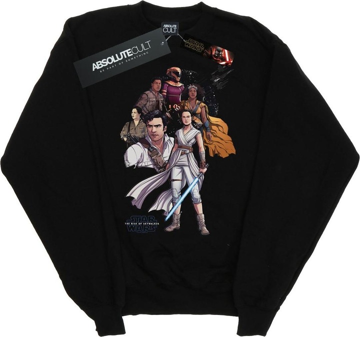 Actual product image Star Wars Mens The Rise Of Skywalker Resistance Illustration Sweatshirt (3XL)