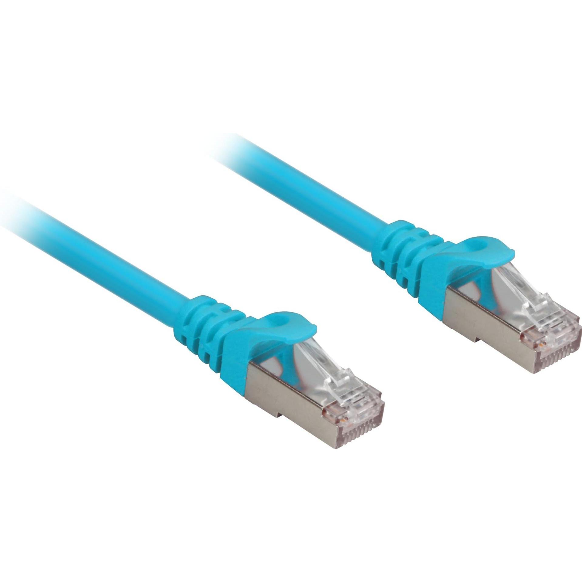 Sharkoon RJ45 CAT.6a SFTP LSOH bu 1,5m Halogenfrei (S/FTP, CAT6a, 1.50 m), Netzwerkkabel