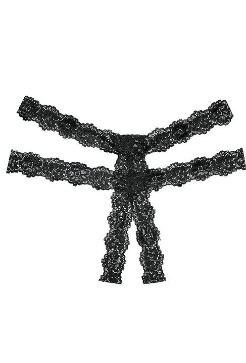 Produktbild Allure Southern Rhapsody Panty ( Crotchless ) - Black (One Size)