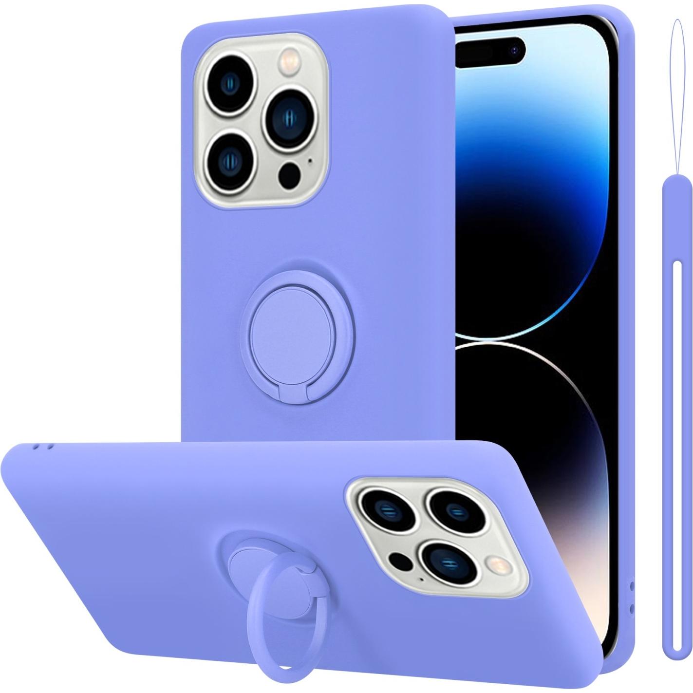 Cadorabo Hülle für Apple iPhone 14 PRO im TPU Liquid Ring Silicone Case Style (Apple iPhone 14 Pro), Smartphone Hülle, V...