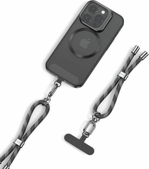 Usams Uniwersalna smycz do telefonu 34cm szary/grey ZB282GS01 (US-ZB317)