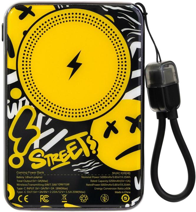 Actual product image FTM Gaming Powerbank 5000 mAh (5000 mAh, 20 W, 19.25 Wh)