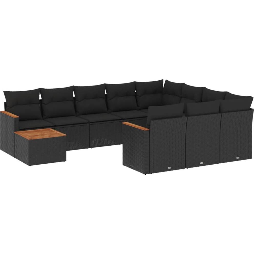 VidaXL, Gartenlounge, 10-tlg. Garten-Lounge-Set mit Kissen