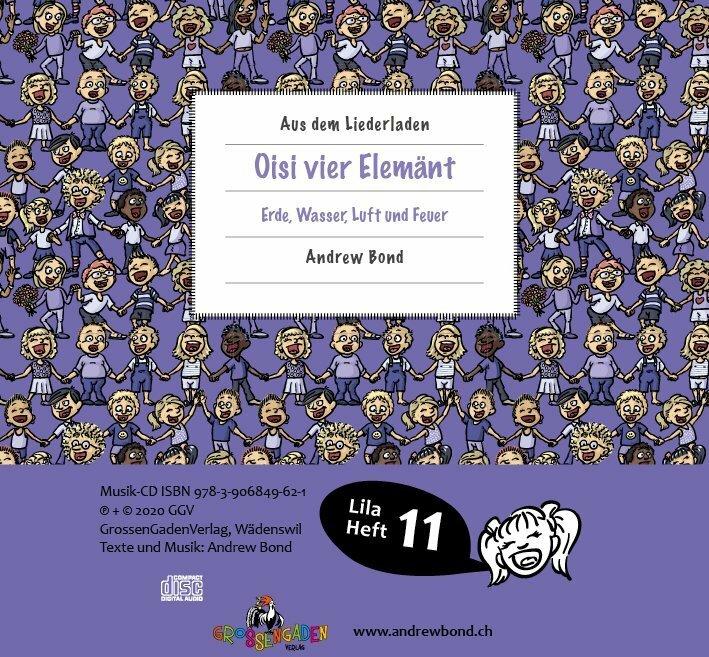 Image du produit LILA11 Oisi quatre Elemänt, CD (Stefan Frey, Andrew Bond, Suisse-allemand)