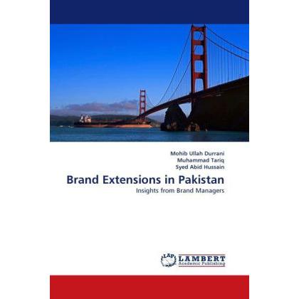 Thumbnail - Brand Extensions in Pakistan, Fachbücher von Muhammad Tariq, Syed Abid Hussain, Mohib U. Durrani