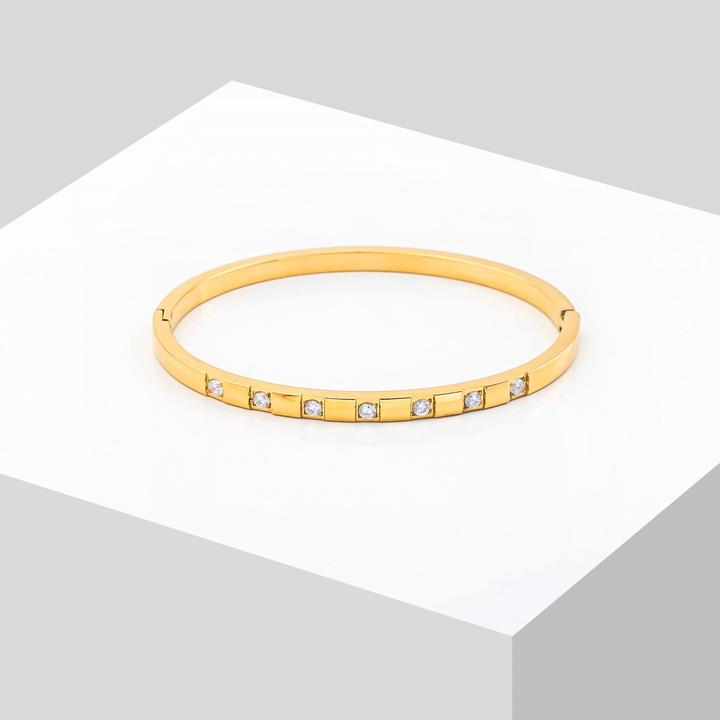 Actual product image Sensora Jewelry Sparkle Cuff Bracelet (Stainless steel)