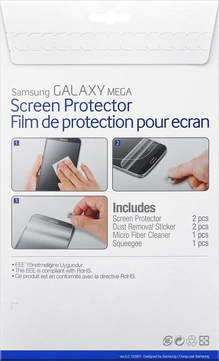 Actual product image Samsung Screen protector (2 pcs., Samsung Galaxy Mega 6.3)