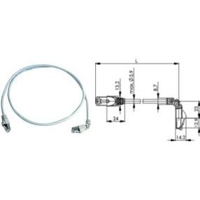 Thumbnail - Telegärtner MP8 FS 500 (S/FTP, CAT6a, 0.50 m), Netzwerkkabel