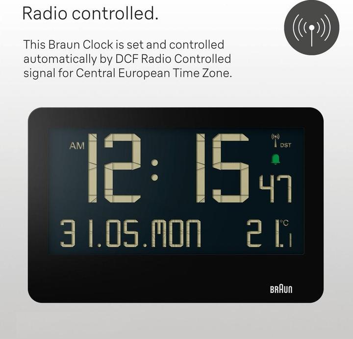 Produktbild Braun Wanduhr. Funk
