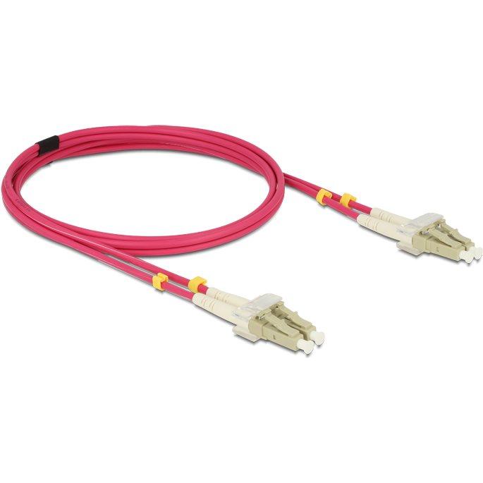 Thumbnail - Goobay LWL Kabel, Multimode (OM4) Violett, 2 m (2 m), Netzwerkkabel