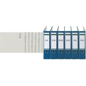 Thumbnail - Leitz, Ordner Zubehör, Tauenpapier-Register, A-Z, für 75 Ordner, grau