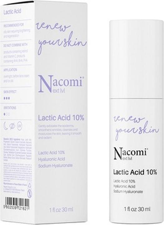 Actual product image Nacomi Next Level Face Serum Lactic Acid 10% 30ml (30 ml)
