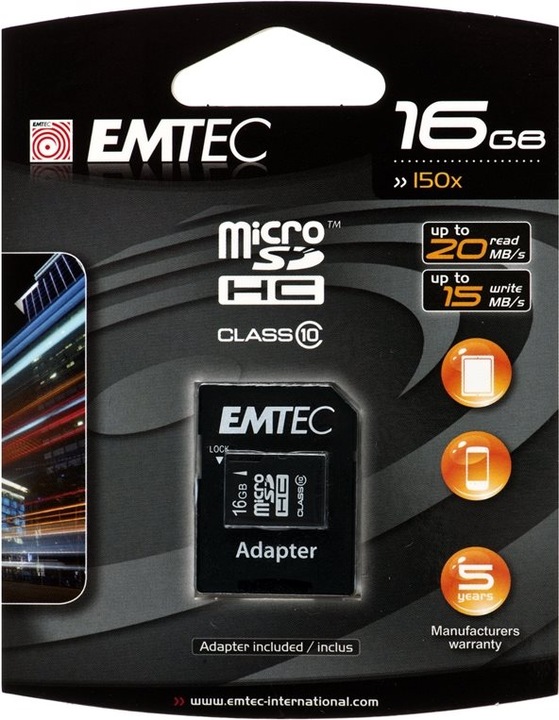 Produktbild Emtec Flash-Speicherkarte (16 GB, microSD, U1, UHS-I)