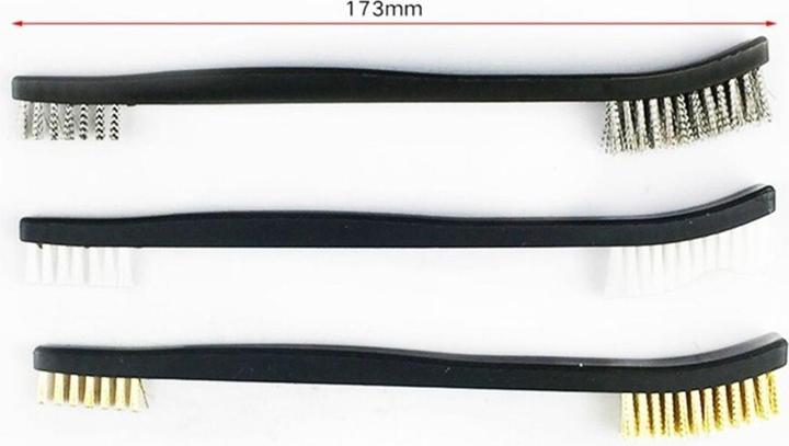 Produktbild König Design Drahtbürste Reinigungsbürste Metallbürste Messing Nylon Edelstahl Bürste Set Neu