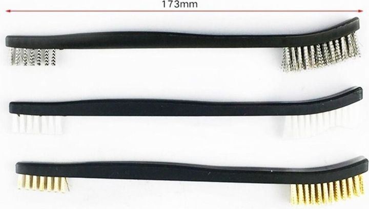 Produktbild König Design Drahtbürste Reinigungsbürste Metallbürste Messing Nylon Edelstahl Bürste Set Neu