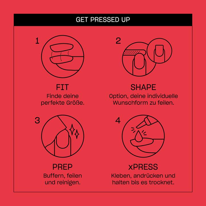 Actual product image OPI Xpress/On Nail Art (Artificial nails, Red)