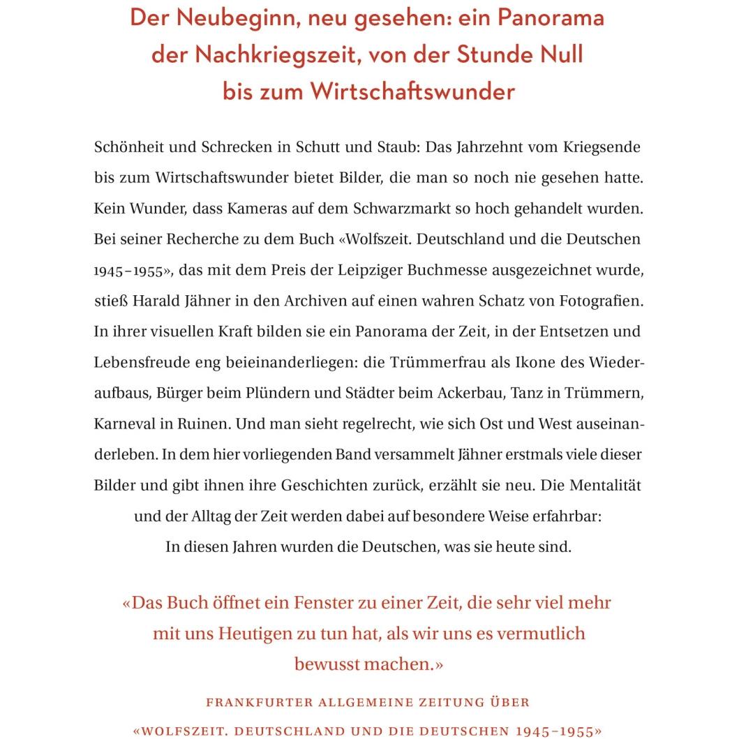 Thumbnail - Wolfszeit, Sachbücher von Harald Jähner